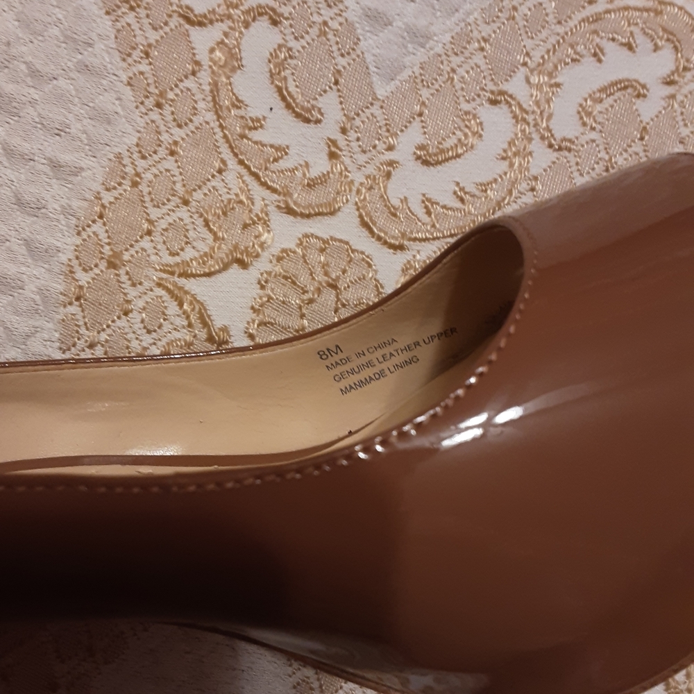 TALBOTS EDITH 4 PRAILINE COLOR PLATFORM HIGH HEEL SHOE SIZE 8M - Picture 10 of 10